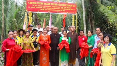 Khánh thành cầu nông thôn tại tỉnh Bến Tre