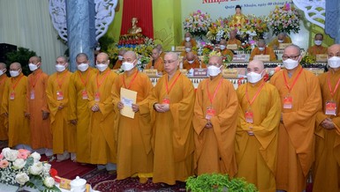 Tân Ban Trị sự GHPGVN quận Phú Nhuận nhiệm kỳ 2021-2026 ra mắt tại đại hội