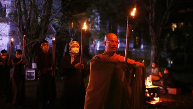 "Đêm hội hoa đăng" được tổ chức tại cung Trúc Lâm, thuộc danh thắng Yên Tử 