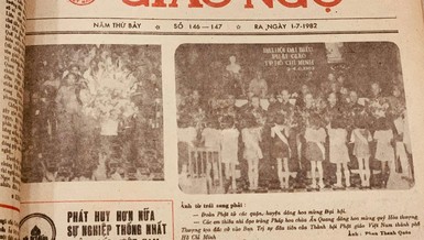 Sự kiện thành lập GHPGVN TP.HCM được ghi nhận sinh động trên Báo Giác Ngộ