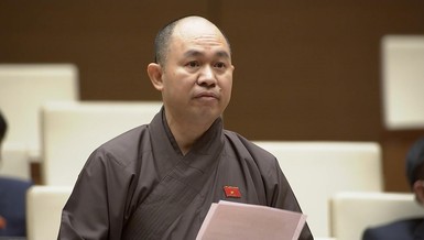 Thượng tọa Thích Đức Thiện, Phó Chủ tịch kiêm Tổng Thư ký Hội đồng Trị sự GHPGVN - Ảnh: Quốc hội