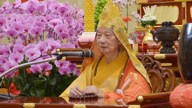 [Video] Đức Pháp chủ GHPGVN khai thị tại Pháp hội Vu lan do GHPGVN TP.HCM tổ chức