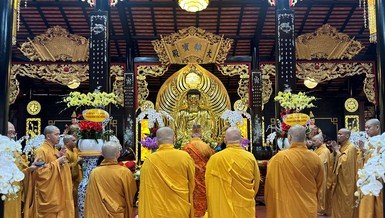 Lễ thỉnh Phật an vị tại chánh điện chùa Bảo Tâm - Bến Tre