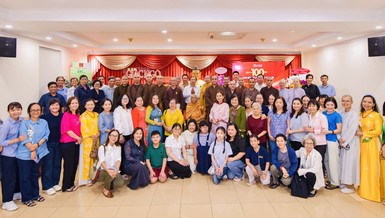 Lưu niệm buổi họp mặt kỷ niệm 100 năm Ngày Báo chí Cách mạng Việt Nam tại Báo Giác Ngộ - Ảnh: Quảng Đạo/BGN