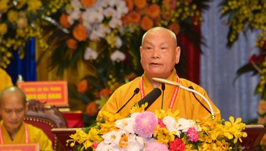 [Video] Nghe lại phát biểu khai mạc Đại hội IX của Hòa thượng Chủ tịch Hội đồng Trị sự GHPGVN