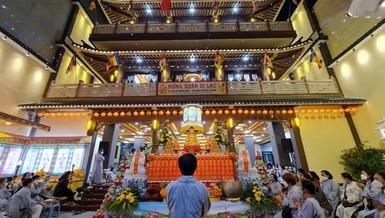 Pháp hội Dược Sư chùa Tân Thành trì tụng kinh trong 12 ngày
