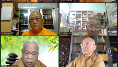 chư tôn đức tham dự phiên họp trực tuyến chiều nay. 