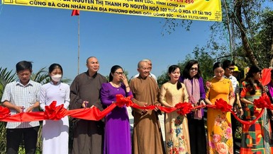 Khánh thành cầu Tường Nguyên số 459 tại xã An Thạnh, huyện Bến Lức 