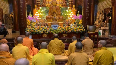 Lễ cầu nguyện an vị tượng Phật tại chùa Trúc Lâm Đầm Hà 