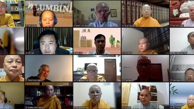  Viện Nghiên cứu Phật học Việt Nam họp trực tuyến vào tối 20-3 