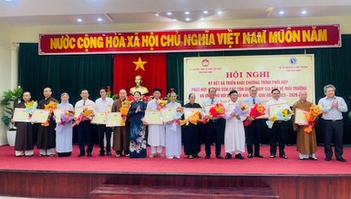 Ban Trị sự GHPGVN tỉnh, Ban Trị sự GHPGVN TX.An Nhơn, Ban Trị sự GHPGVN H.Tuy Phước và tổ đình Long Khánh được khen thưởng