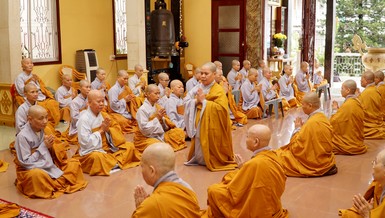 Trường hạ tập trung tổ đình Từ Nghiêm dành cho chư Ni nội thiền và ngoại thiền trên địa bàn quận 10