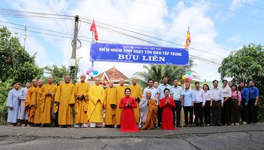 Điểm sinh hoạt tôn giáo tập trung Bửu Liên trong ngày vui được công nhận
