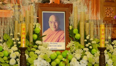 Di ảnh Đại lão Hòa thượng Thích Tâm Châu tại Tổ đường Việt Nam Quốc Tự