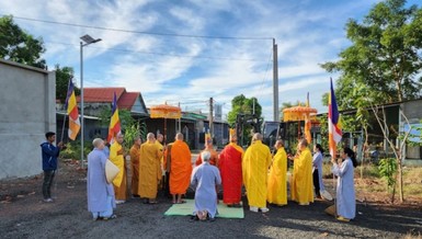 Lễ cầu nguyện công trình xây dựng tam quan chùa Tỉnh Hội 