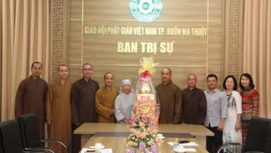 Ban Văn hóa GHPGVN tỉnh gặp gỡ Ban Trị sự TP.Buôn Ma Thuột