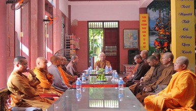 Ban Hoằng pháp GHPGVN tỉnh họp đề cử nhân sự bổ sung nửa nhiệm kỳ 2022-2027