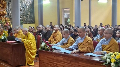 Ban Trị sự GHPGVN tỉnh tổ chức lễ khai pháp khóa An cư kiết hạ Phật lịch 2568