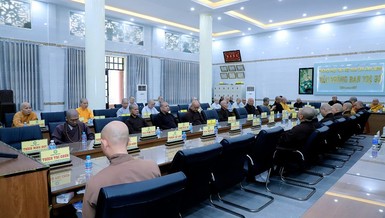Ban Trị sự GHPGVN tỉnh tổ chức buổi họp thảo luận Phật sự sắp tới
