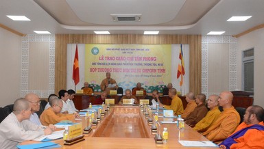 Ban Thường trực Ban Trị sự GHPGVN tỉnh tổ chức họp, triển khai hoạt động Phật sự