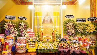 Di ảnh Trưởng lão Hòa thượng Danh Nhưỡng tại chùa Láng Cát