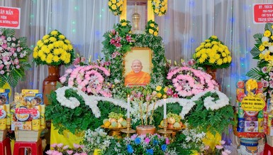 Di ảnh Trưởng lão Hòa thượng Dương Nhơn - Phó Pháp chủ Hội đồng Chứng minh