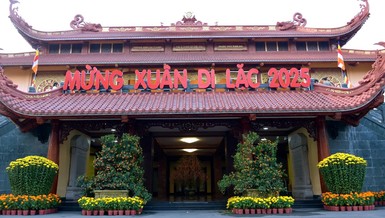 Việt Nam Quốc Tự đón Xuân Di Lặc - 2025 - Ảnh: Bảo Toàn/BGN