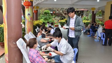  Chương trình đã thu được 227 đơn vị máu để phục vụ cho công tác cấp cứu và điều trị 