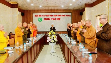 Ban Thường trực Ban Trị sự tỉnh họp triển khai các hoạt động Phật sự trọng tâm