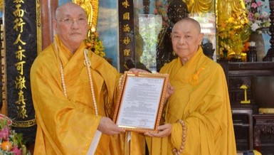Đà Nẵng: Hòa thượng Thích Từ Nghiêm làm trụ trì chùa Phổ Đà