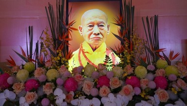 Di ảnh cố Trưởng lão Hòa thượng Thích Kim Cương Tử tại chùa Trấn Quốc