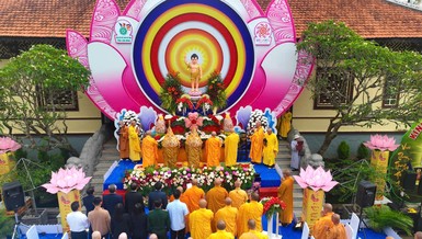 Ban Trị sự GHPGVN tỉnh trang nghiêm tổ chức Đại lễ Phật đản 2569 tại lễ đài chính của Ban Trị sự tỉnh - chùa Linh Sơn