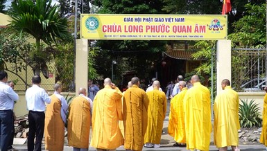 Chùa Long Phước thượng bảng thành chùa Long Phước Quan Âm 