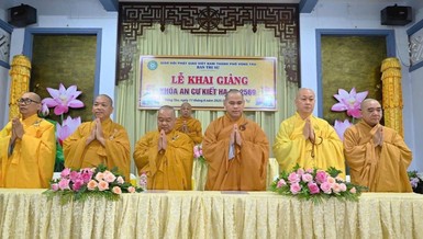 Ban Trị sự GHPGVN TP.Vũng Tàu khai giảng khóa An cư kiết hạ Phật lịch 2569, tại chùa Liên Trì