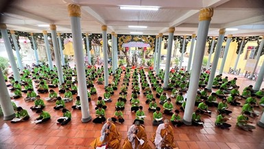 Khóa tu mùa hè tại chùa Lộc Thọ