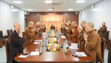 Ban Thường trực Ban Trị sự GHPGVN TP.Hà Nội họp mở rộng triển khai hoạt động Phật sự sắp tới