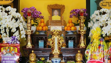 Di ảnh Thượng tọa Thích Quảng Tánh tại chùa Phước Viên