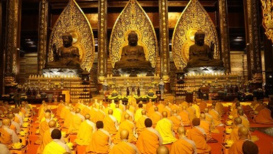 Khóa lễ cầu nguyện quốc thái dân an tại chùa Tam Chúc