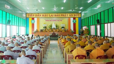 Khai giảng khóa Bồi dưỡng nghiệp vụ trụ trì 2022 cho Tăng Ni Phật giáo huyện Củ Chi tại chùa Thiên Phước