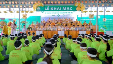 Lễ khai mạc hội trại Tuổi trẻ Phật giáo TP.Cần Thơ lần 1