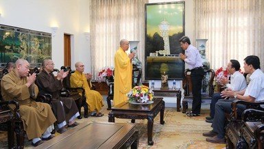 Phật giáo tỉnh Bình Thuận thăm cảm ơn đến các cấp chính quyền tỉnh