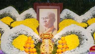 Di ảnh Trưởng lão Hòa thượng Thích Hiển Pháp, Phó Pháp chủ GHPGVN tại chùa Hưng Phước