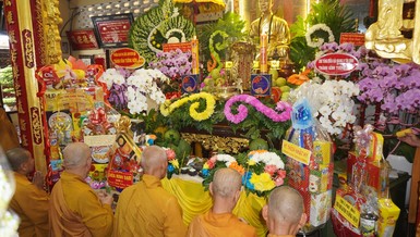 Tổ đình Phật Bửu (Q.3, TP.HCM) trang nghiêm tưởng niệm Trưởng lão Hòa thượng Thích Minh Trực