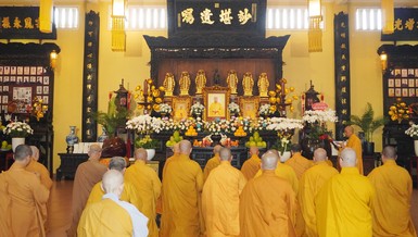 Tưởng niệm 4 năm ngày Đại lão Hòa thượng Thích Trí Quang viên tịch tại chùa Ấn Quang