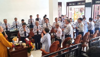 Phân ban Gia đình Phật tử TP.HCM họp triển khai Phật sự năm 2024, tại chùa Thiên Chánh