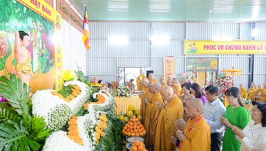 Ban Trị sự GHPGVN H.Củ Chi trang nghiêm tổ chức Đại lễ Phật đản Phật lịch 2568