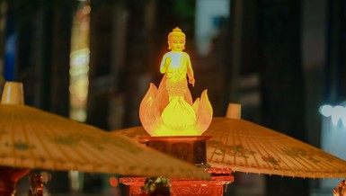 Ánh đạo vàng lan tỏa mười phương