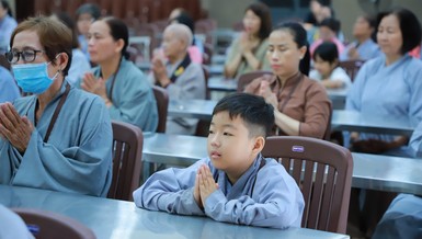Khóa tu Ngày an lạc tại chùa Phổ Quang