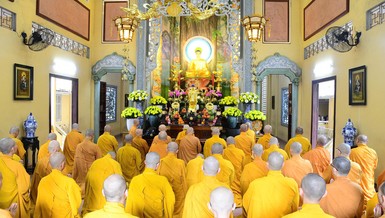 Chư Tăng tác pháp Tự tứ, kết thúc khóa An cư kiết hạ Phật lịch 2569