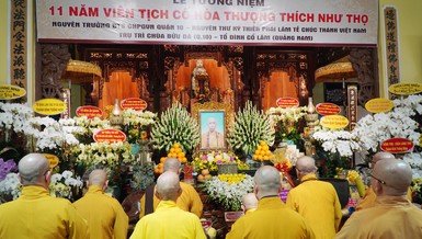 Chư tôn giáo phẩm tưởng niệm Hòa thượng Thích Như Thọ, tại chùa Bửu Đà